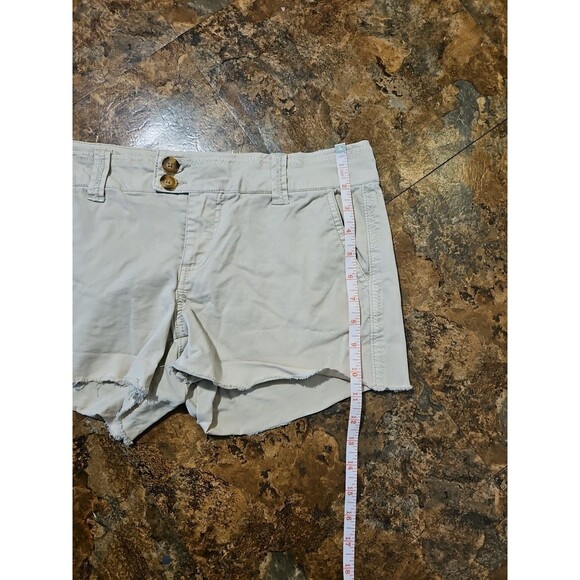 BKE Casuals Trey Light Tan Raw Hem Shorts size 28 4 Pockets Double Buttons(A228 - Picture 6 of 8